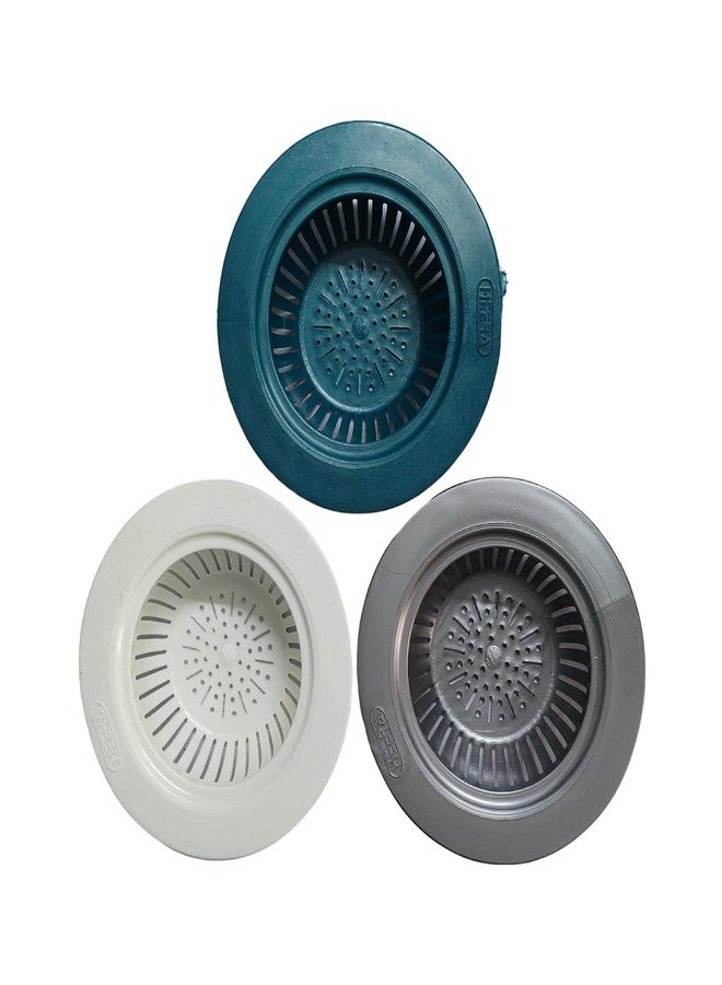 New Ware PVC Sink Drain Strainer Basket Jali for Kitchen Sink & Wash Basin | Detachable Sink Cup Drain Filter Dirt Stopper | Pack of 4 - Image 1